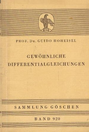 Gewöhnliche Differentialgleichungen (Sammlung Göschen, 920, Band 920)