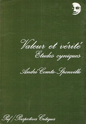 Seller image for Valeur et verite : etudes cyniques for sale by Romanord