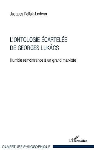 Image du vendeur pour L\ ontologie cartele de Georges Lukcs mis en vente par moluna