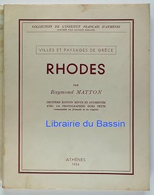 Imagen del vendedor de Villes et Paysages de Grce Rhodes a la venta por Librairie du Bassin