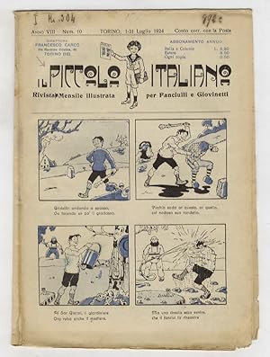 PICCOLO (IL) italiano. Rivista mensile illustrata per fanciulli e giovinetti. Anno VIII. Num. 10....