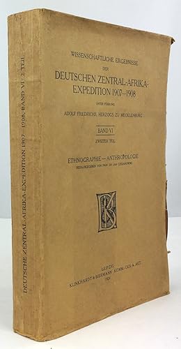 Bild des Verkufers fr Forschungen im Nil-Kongo-Zwischengebiet. Zweiter Band: Ethnographie Uele / Ituri / Nil-Lnder. zum Verkauf von Antiquariat Heiner Henke