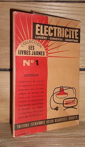 Bild des Verkufers fr ELECTRICITE : Lumire, Sonneries, Chauffage zum Verkauf von Planet's books