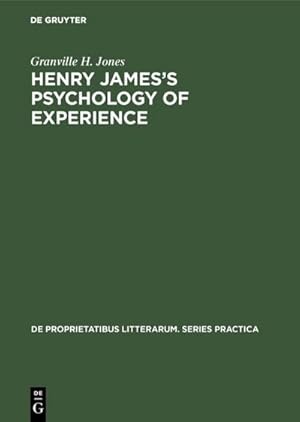 Image du vendeur pour Henry Jamess Psychology of Experience mis en vente par Rheinberg-Buch Andreas Meier eK