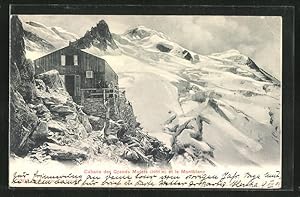 Carte postale Cabane des Grands Mulets et le Montblanc