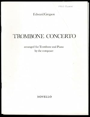 Seller image for Edward Gregson: Concerto For Trombone (Trombone and Piano) for sale by Lazy Letters Books