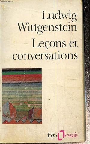 Seller image for Leons et conversations sur l'esthtique, la psychologie et la croyance religieuse, suivies de Confrence sur l'Ethique (Collection "Folio Essais", n190) for sale by Le-Livre