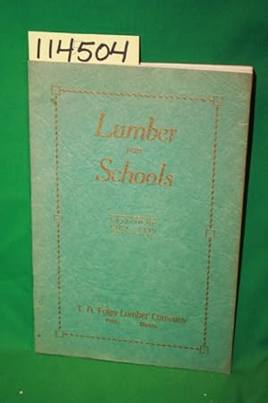 Image du vendeur pour Lumber for Schools catalogue 1929-1930 mis en vente par Princeton Antiques Bookshop