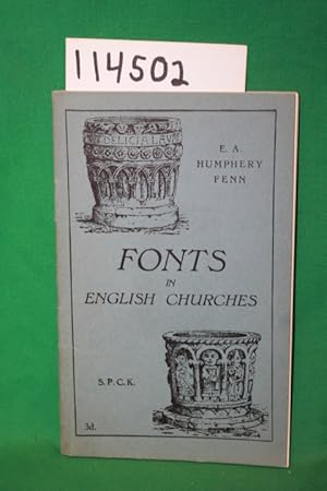 Image du vendeur pour FONTS in english churches mis en vente par Princeton Antiques Bookshop