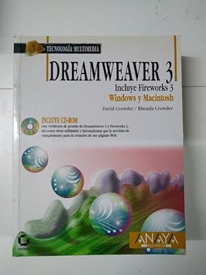 Bild des Verkufers fr Dreamweaver 3 zum Verkauf von Libros Ambig