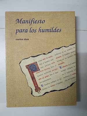 Imagen del vendedor de Manifiesto para los humildes a la venta por Libros Ambig
