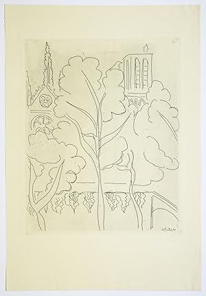 Henri Matisse, La Cité - Notre-Dame, Radierung 1936