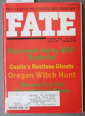 Bild des Verkufers fr FATE (Pulp Digest Magazine); Vol. 42, No. 2, Issue 467, February 1989 True Stories on The Strange, The Unusual, The Unknown - Restless Souls of Meggernie Castle; Parapsychology Bushwhacked ; From the Sea of Galilee ; A Grateful Life, a Joyous Passage ; zum Verkauf von Comic World