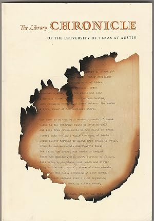 Seller image for The Library Chronicle of The University of Texas at Austin, New Series No. 44/45 (Conservation Issue) for sale by Whitledge Books