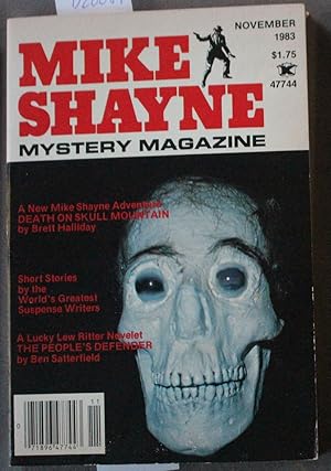 Imagen del vendedor de Mike Shayne - Mystery Magazine (Pulp Digest Magazine); Vol. 47, No. 11 ; November 1983 Published by Renown Publications Inc - SKULL Photo Cover - Death on Skull Mountain by Brett Halliday a la venta por Comic World