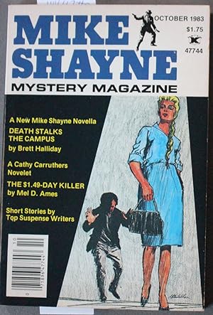 Seller image for Mike Shayne - Mystery Magazine (Pulp Digest Magazine); Vol. 47, No. 10 ; October 1983 Published by Renown Publications Inc - Death Stalks the Campus by Brett Halliday; for sale by Comic World