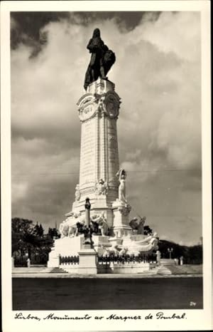 Seller image for Ansichtskarte / Postkarte Lisboa Lissabon Portugal, Monumento au Marquez de Pombal for sale by akpool GmbH