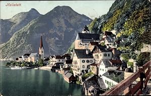 Ansichtskarte / Postkarte Hallstatt in Oberösterreich, Panorama vom Ort