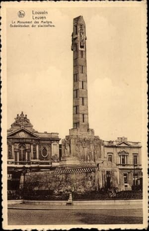 Seller image for Ansichtskarte / Postkarte Louvain Leuven Flmisch Brabant, Le Monument des Martyrs for sale by akpool GmbH