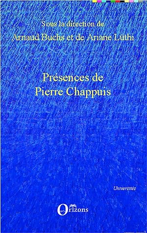 Bild des Verkufers fr Prsences de Pierre Chappuis zum Verkauf von moluna