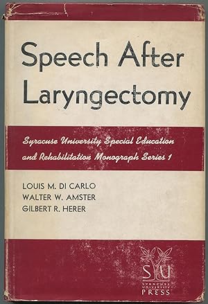 Immagine del venditore per Speech After Laryngectomy venduto da Between the Covers-Rare Books, Inc. ABAA