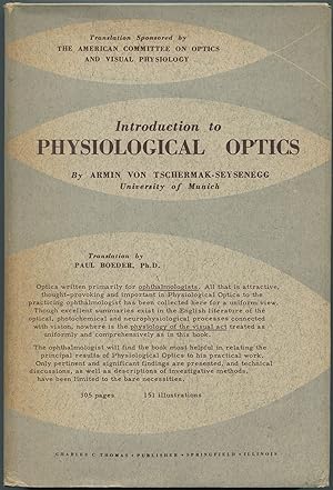 Imagen del vendedor de Introduction to Physiological Optics a la venta por Between the Covers-Rare Books, Inc. ABAA