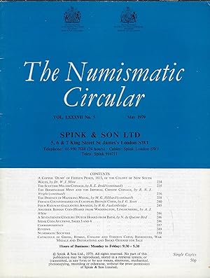 Seller image for The Numismatic Circular. Volume LXXXVII, n°5 May 1979 for sale by Librairie Archaion