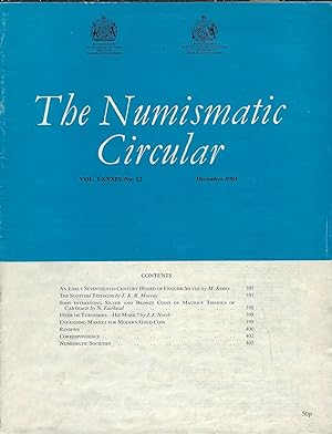 Seller image for The Numismatic Circular. Volume LXXXIX n°12 December 1981 for sale by Librairie Archaion