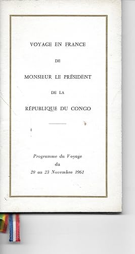 Voyage en France de Monsieur le Président de la République du Congo.