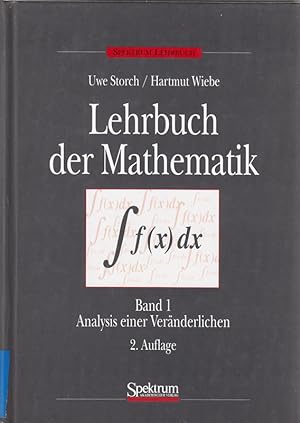 Seller image for Lehrbuch der Mathematik, 4 Bde., Bd.1, Analysis einer Vernderlichen for sale by Die Buchgeister