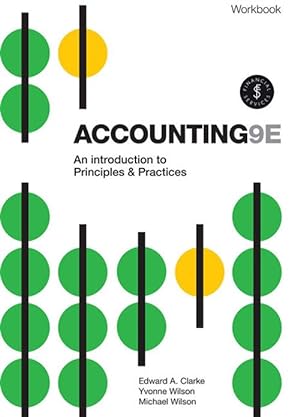 Imagen del vendedor de Accounting - An Introduction to Principles and Practice Workbook with Online Study Tools (Paperback) a la venta por AussieBookSeller