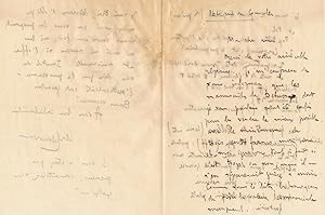 Michel Dimitri Calvocoressi Debussy Coronio lettre autographe signée manuscrit