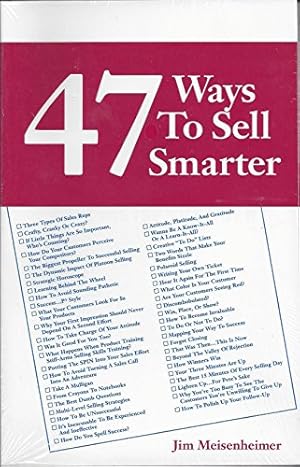 Imagen del vendedor de 47 ways to sell smarter a la venta por WeBuyBooks