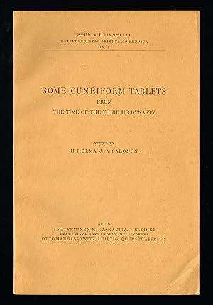 Seller image for Some Cuneiform Tablets from The Time of the Third Ur Dynasty. for sale by Hatt Rare Books ILAB & CINOA
