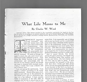 Seller image for What Life Means To Me for sale by Legacy Books II