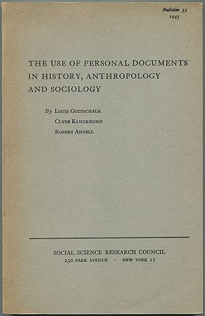 Seller image for The Use of Personal Documents in History, Anthropology and Sociology for sale by Between the Covers-Rare Books, Inc. ABAA