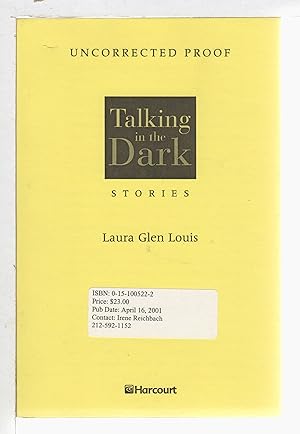 Seller image for TALKING IN THE DARK: Stories. for sale by Bookfever, IOBA  (Volk & Iiams)