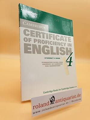 Cambridge Certificate of Profciency in English - New. Examination Papers from the University of C...