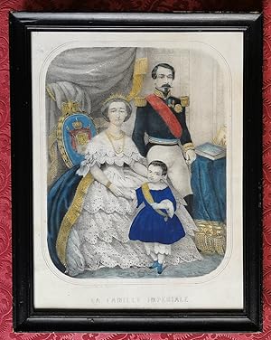 la Famille IMPÉRIALE de NAPOLÉON III - lithographie JANNIN Paris - vers 1860