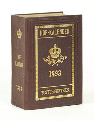 Seller image for Gothaischer Genealogischer Hofkalender nebst diplomatisch-statistischem Jahrbuch. 1893. Hundertunddreiigster [130.] Jahrgang. for sale by Versandantiquariat Wolfgang Friebes