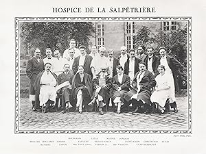 (PHOTOGRAPHIE). HOSPICE de la SALPETRIERE. Photographie (phototypie) des internes en médecine, 1928.