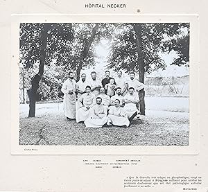 (PHOTOGRAPHIE, tirage argentique). Internes en médecine de l'Hôpital Necker (1906-1907).