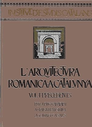Seller image for L'ARQUITECTURA ROMNICA A CATALUNYA. VOL. 1 I 2 for sale by LLIBRERIA TECNICA
