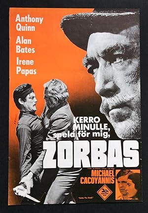 ZORBA THE GREEK - An original, 1965 First Screening A2 Movie Poster