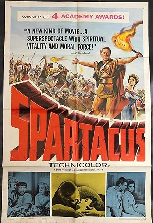 Immagine del venditore per Spartacus. Original Movie Poster. venduto da Moroccobound Fine Books, IOBA