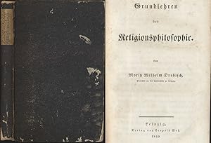 Bild des Verkufers fr Grundlehren der Religionsphilosophie. zum Verkauf von Antiquariat Lenzen