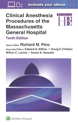 Bild des Verkufers fr Handbook of Clinical Anesthesia Procedures of the Massachusetts General Hospital zum Verkauf von GreatBookPricesUK