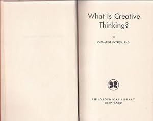 Bild des Verkufers fr What is Creative Thinking? zum Verkauf von Never Too Many Books