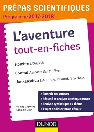 L'aventure. Pr pas scientifiques 2017-2018 tout-en-fiches : Hom re conrad jank l vitch (2017-2018...