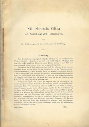 Imagen del vendedor de Nordische Ciliata mit Ausschluss der Tintinnoidea (Nordisches Plankton Bd 8, Hft 13) a la venta por PEMBERLEY NATURAL HISTORY BOOKS BA, ABA